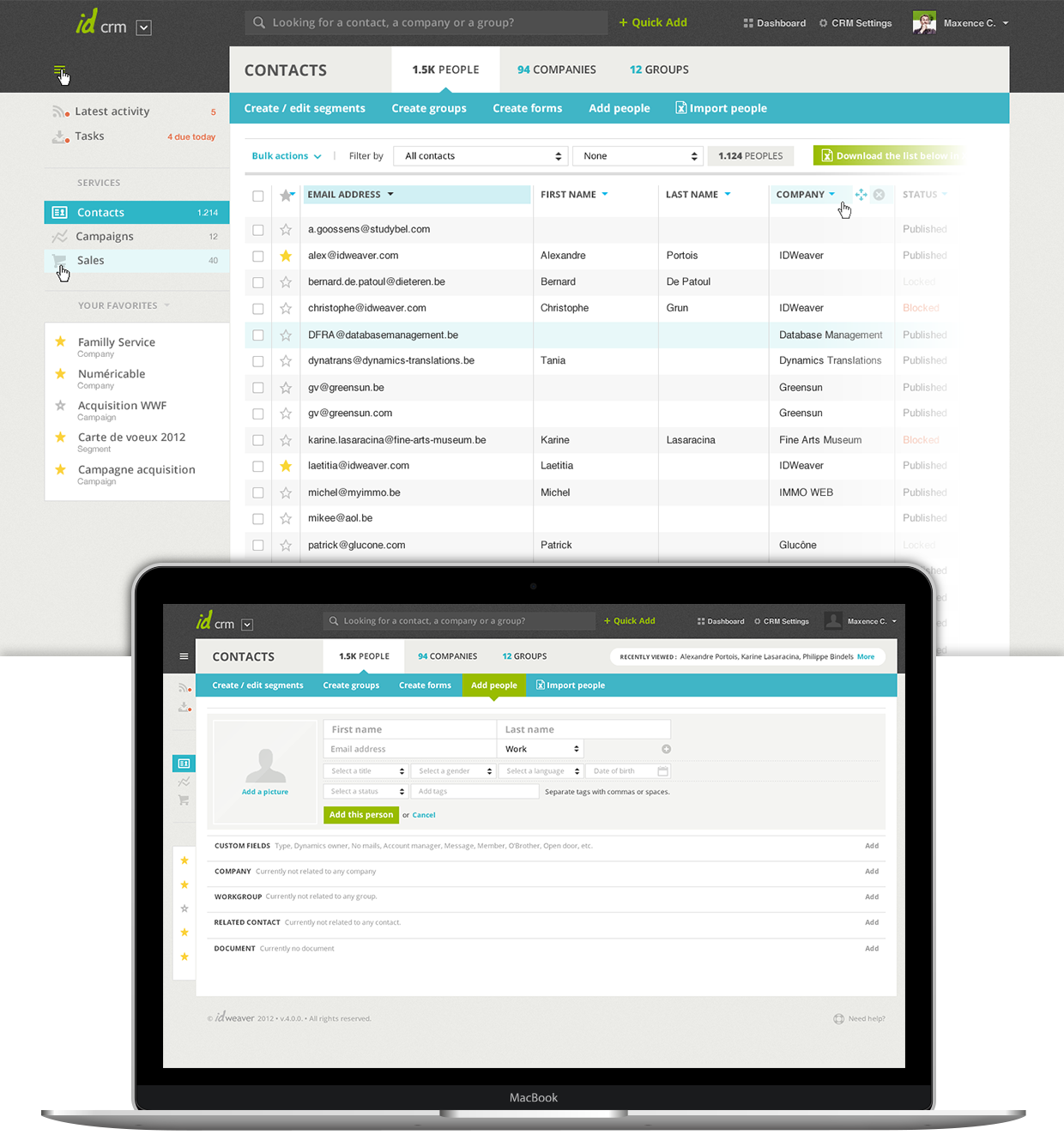 Idweaver CRM